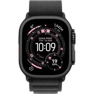 Apple Watch Ultra 3 | GPS + Cellular | 49mm | Black Titanium Case Black Alpine Loop | Large | Black Strap | MF0X4HN/A