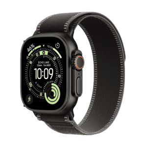 Apple Watch Ultra 3 | GPS + Cellular | 49mm | Titanium Case Black/Charcoal Trail Loop | S/M | Black/Charcoal Strap | MF1D4HN/A