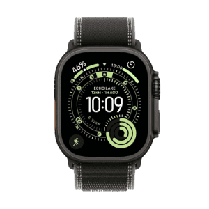 Apple Watch Ultra 3 | GPS + Cellular | 49mm | Titanium Case Black/Charcoal Trail Loop | S/M | Black/Charcoal Strap | MF1D4HN/A