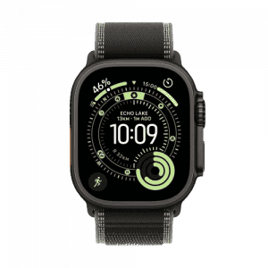 Apple Watch Ultra 3 | GPS + Cellular | 49mm | Titanium Case Black/Charcoal Trail Loop | M/L | Black/Charcoal Strap | MF1H4HN/A