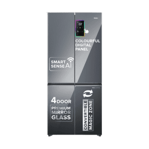 Haier Lumiere Auto Defrost Four Door Refrigerator | 520 Liters | 3 Star | Colorful Digital Display | Mirror Glass | HRB-600MGU1