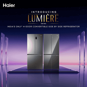Haier Lumiere Auto Defrost Four Door Refrigerator | 520 Liters | 3 Star | Colorful Digital Display | Mirror Glass | HRB-600MGU1