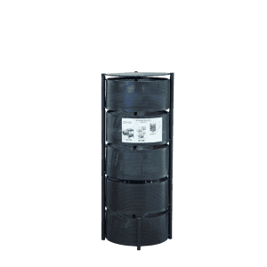 Zeno 5 Tier Metal Mesh Kitchen Storage | Round | Black