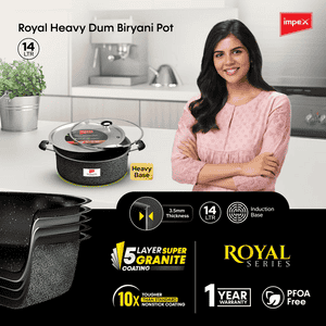 Impex Dum Biriyani Pot | HV Dum Biryani Pot | 14 Ltr | Royal Series | RDBP14-HV