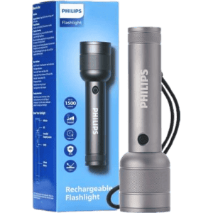 Philips Flashlight | 5 Mode | 3500mAh Battery | Grey