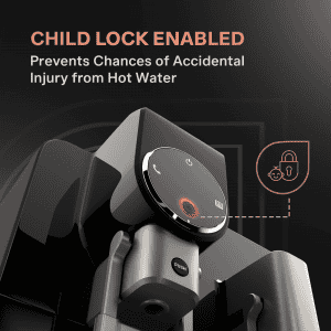 Aquaguard Aspire Blaze RO+UV+SS Water Purifier | 9 Stage Purification | Black