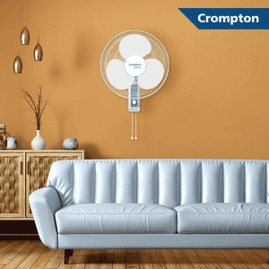 Crompton High Flo Waveplus wall mount fan | 400 mm | white