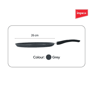 Impex Royal Granite Tawa pan | 26 cm | RTP26G