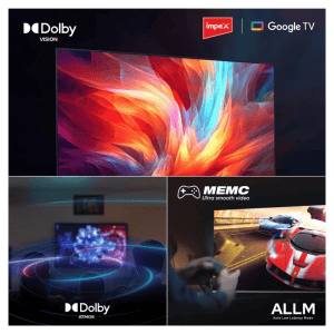 IMPEX evoQ 4K Google TV | 164 cm (65 Inches) | Dolby Vision | HDR10 | 24W Surround Sound | 65S4RLC3