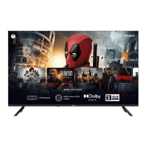 Impex Full HD QLED Smart TV | 43-inch | HDR10 | Dolby Audio | Black | 43A3QSK1