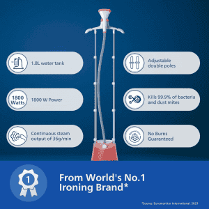 Philips Standing Garment Steamer | 1800 W | STE1020/40