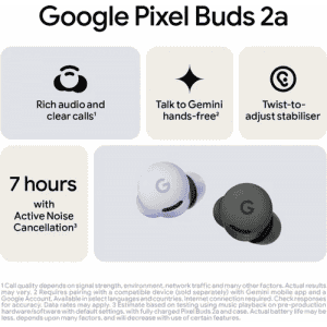 Google Pixel Buds 2a TWS Earbuds | Active Noise Cancellation |  Hazel