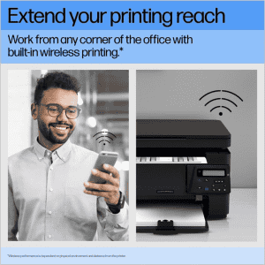 HP LaserJet Pro MFP Multi Function Wi-Fi Monochrome Laser Printer | Wireless Direct Printing | Black | M126nw