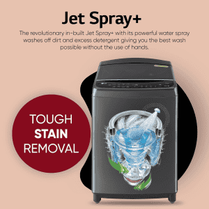 LG Fully Automatic Top Loading Washing Machine | 10 Kg | 5 Star | Middle Black | THD10SWM