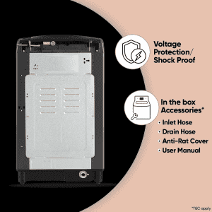 LG Fully Automatic Top Loading Washing Machine | 10 Kg | 5 Star | Middle Black | THD10SWM