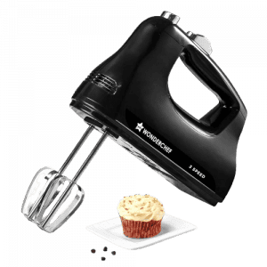 Wonderchef Essenza Hand Mixer | 3 Variable Speed Settings | 300W | Black