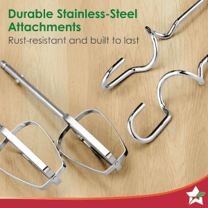 Wonderchef Essenza Hand Mixer | 3 Variable Speed Settings | 300W | Black