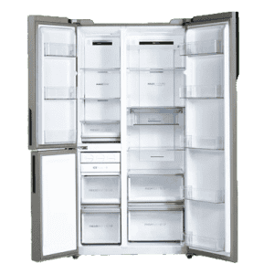 Haier Vogue Series Frost Free Side By Side  Refrigerator | 598 L | 3 Star | Grey Onyx Glass | HRT-683GOGU1