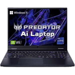 Acer Predator Helios 16 Gaming Laptop | Intel Core i9 14th Gen 14900HX | 32 GB | 1 TB SSD | 12 GB Graphics NVIDIA GeForce RTX 4080 | Abyssal Black