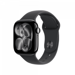 Apple Watch Series 11 | GPS + Cellular | 42mm | S/M | Jet Black Aluminium Case with Black Sport Band | MF834HN/A