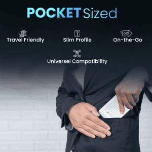 PORTRONICS Zapcell | 10K |  22.5W  | High-Speed Charging | Dual Output Ports | White