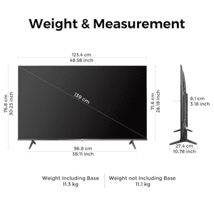 VU GloQLED Series 4K QLED Smart Google TV | 139cm (55 inches) | 55GLOQLED25