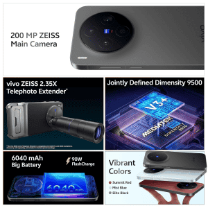 vivo X300 5G | 12GB | 512GB | Elite Black