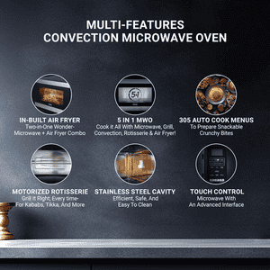 Haier Convection Microwave Oven | 30L | Black | HIL3001ARSB