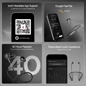 boAt Rockerz 210 ANC | Active Noise Cancellation | Black