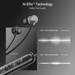 boAt Rockerz 210 ANC | Active Noise Cancellation | Black