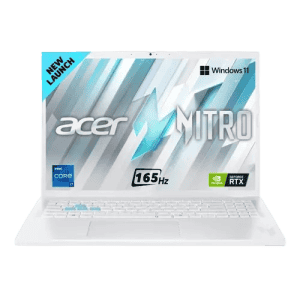 Acer Nitro Lite 16 Gaming Laptop | Intel Core i7 13620H Processor | 16GB | 512 GB | 165 Hz | Win 11 Home | White | NL16-71G