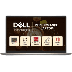DELL 15 Laptop | AMD Ryzen 7 Octa Core 7730U | 16 GB | 512 GB SSD | Windows 11 Home | 15 Inch | Platinum Silver | ODC1525580501RINS1