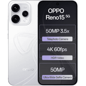 OPPO Reno15 | 5G | 12 GB | 256 GB | Glacier White