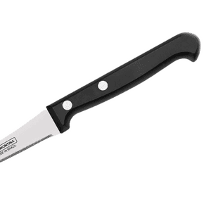 Tramontina Ultracorte Tomato Knife | 12cm | Steel Blade | Kitche‎n Knife | ‎Black