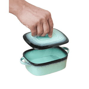 Vola Prisma Fine Porcelain Rectangle Casserole | 14 cm | 400 ml | Oven-to-Table Dish