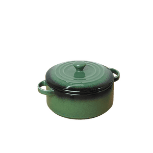Vola Prisma Fine Porcelain Round Casserole Set with Lids | 14 cm | Olive Green