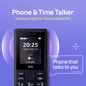 HMD 102 4G Phone | Type C Fast Charging | Rear Camera | Dark Blue