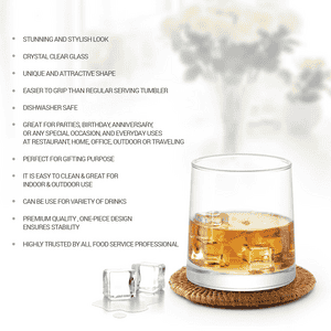 Treo by Milton Grace On The Rocks Glass | 245 ml | Set of 6