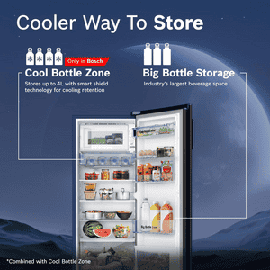 Bosch Single Door Refrigerator | 187 L | Dark Lake | 4 Star | CST18U14PI