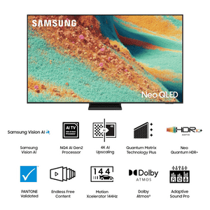 Samsung 4K Ultra HD  NeoQLED Smart TV | 189 cm (75 inches) | Black | QA75QN80FAUXXL