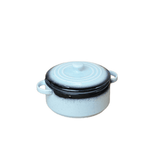 Vola Prisma Fine Porcelain Round Casserole Set | 12 cm | Ice Blue