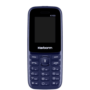 Karbonn K103i Keypad Mobile | 1000mAh Battery | Type C USB | Dark Blue