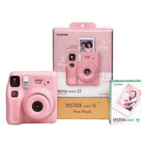 Fujifilm Instax Mini SE Fun Pack Instant Camera | Pink | ICO275
