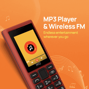 HMD 101 4G Mobile Phone | Type C Fast Charging | Red