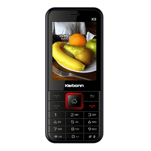Karbonn K9 Keypad Phone | 1800mAh Big Batter | Black RED