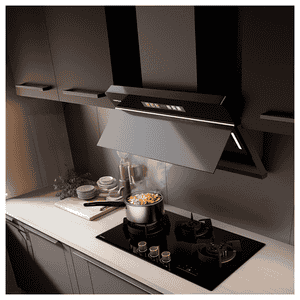 Hafele Teresa Neo BLDC Wall Mounted Chimney | 90 cm | Touch Control | Black