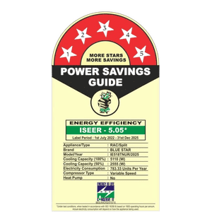 Blue Star Inverter Split AC | 1.5 Ton | 5 Star | Convertible 5 in 1 Cooling | IE518TNUR