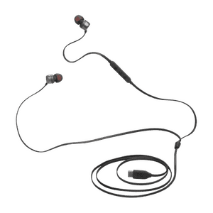 JBL Tune 310 Wired in Ear Headphone with Mic  | Type-C Connector | 3-Button EQ Preset | Black | JBLT310CBLK