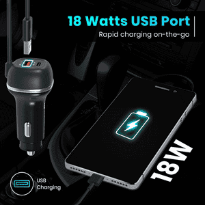 Portronics 71W Car Power 1C Triple Output Fast Car Charger | POR 1873