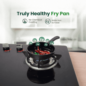 The Indus Valley Preseasoned Cast Iron Mini Tadka Fry Pan | Small Skillet | KC FE SK 007